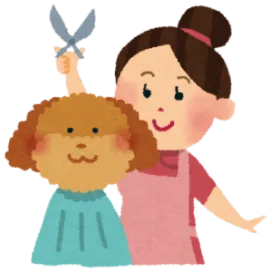 トリミングのイラスト